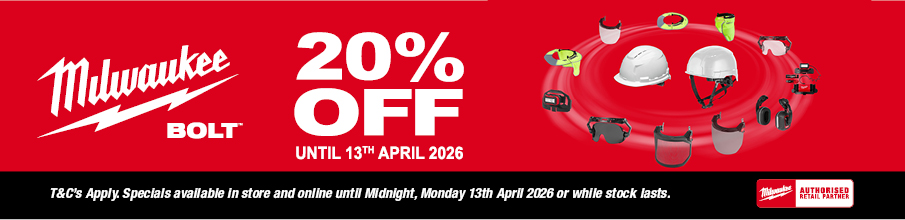 Milwaukee Bolt 20 OFF - 13 April 2026